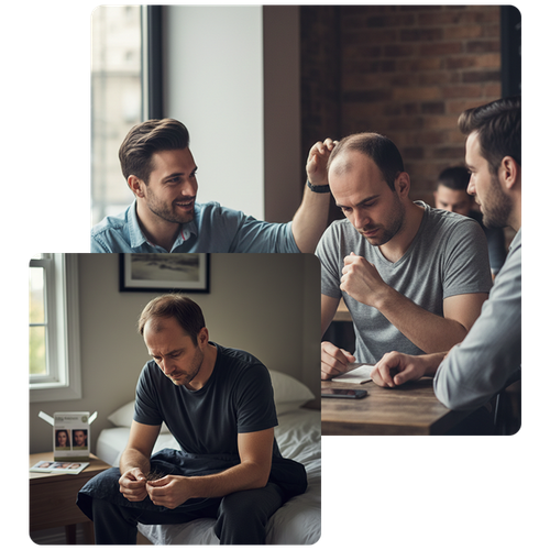 O impacto emocional da queda de cabelo
